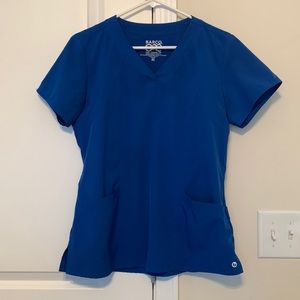 Barco One Scrub Top. Size medium. Royal Blue.